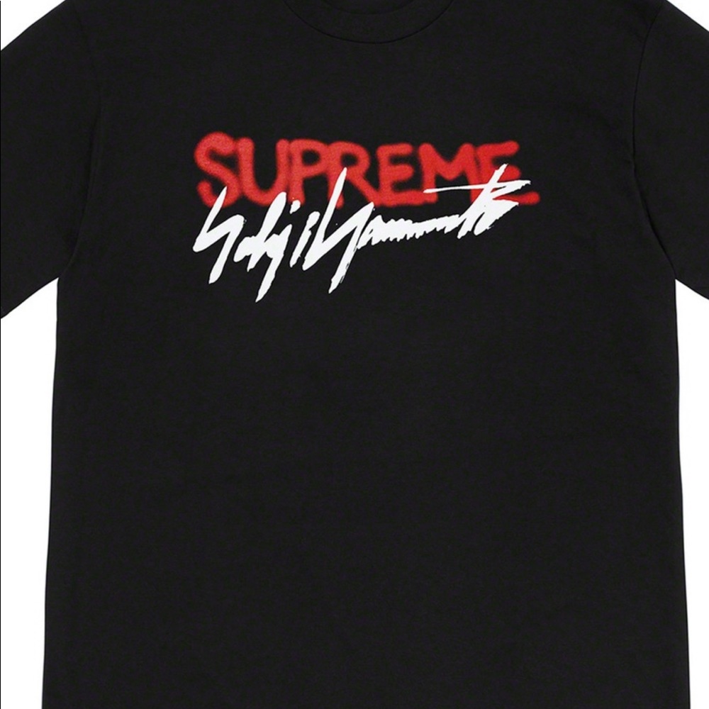 Supreme Yohji Yamamoto Logo Tee Black - Picture 2 of 6